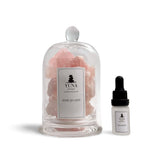 Rosenquarz-Kristall-Diffuser | Rose Quartz + Oud Mystic | YUNA Stones