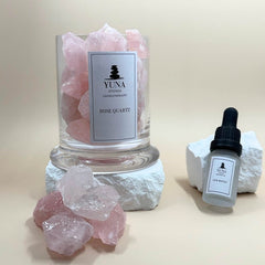 Rose Quartz Edelstein Diffuser | Edelstein Diffuser | YUNA Stones